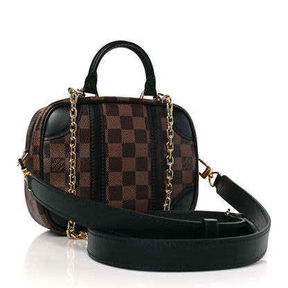 Louis Vuitton Damier Ebene Valisette Souple BB Black 3 of 8