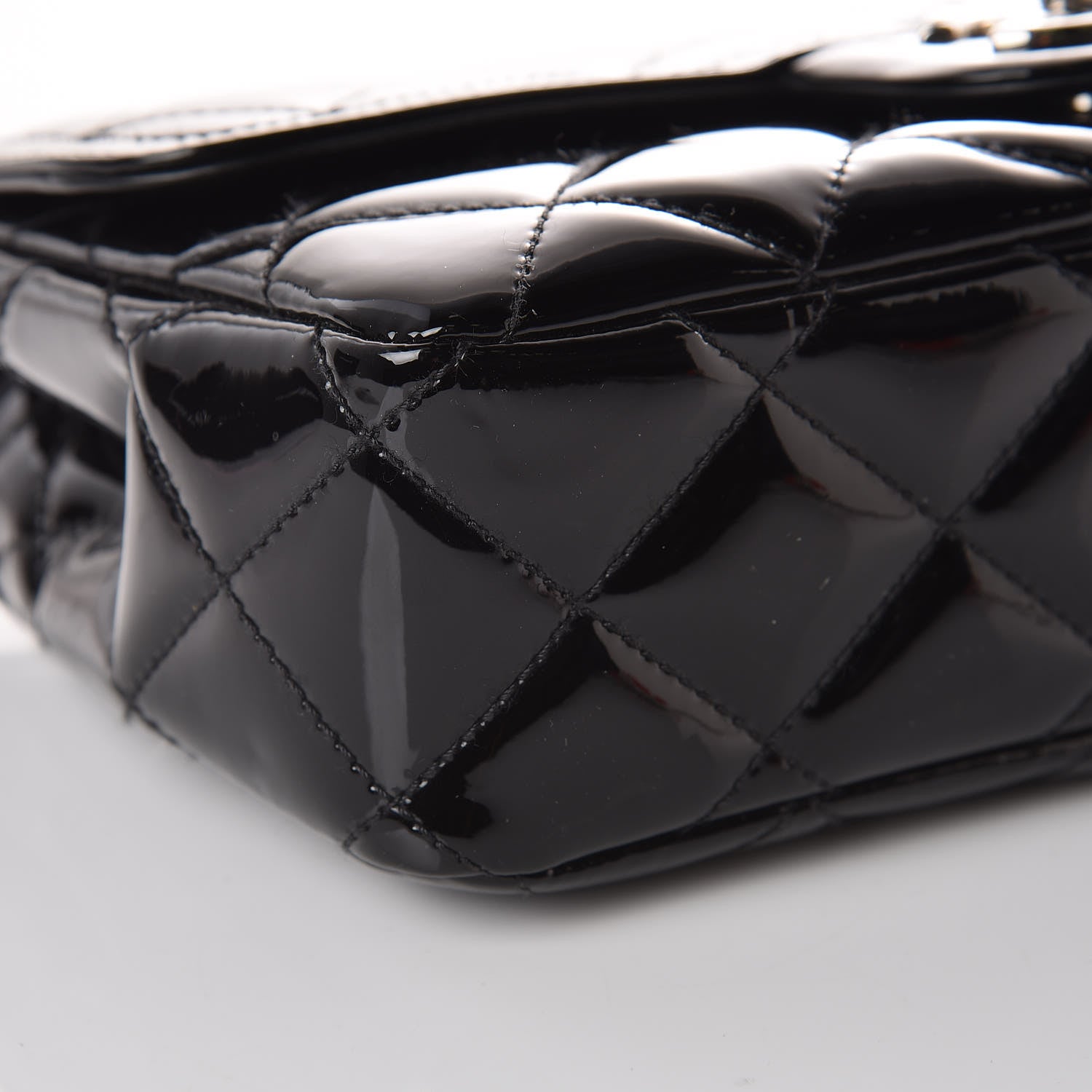Chanel Patent Quilted Small Coco Shine Flap Black 9 of 11