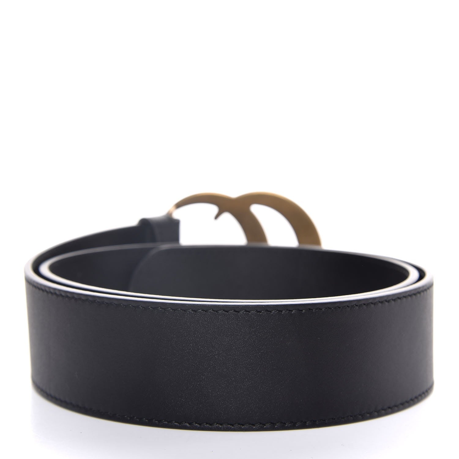 Gucci Calfskin Double G 40mm Belt 75 30 Black 3 of 6