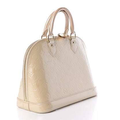 Louis Vuitton Vernis Alma PM Blanc Corail 3 of 15