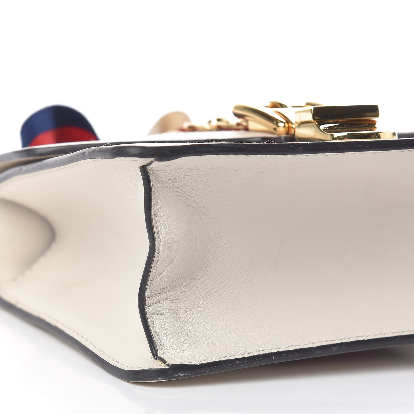 Calfskin Mini Sylvie Chain Shoulder Bag White