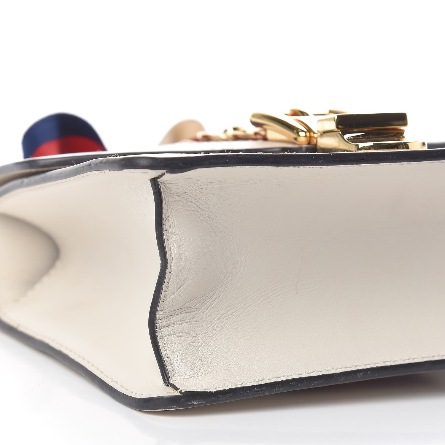Gucci Calfskin Mini Sylvie Chain Shoulder Bag White 11 of 12