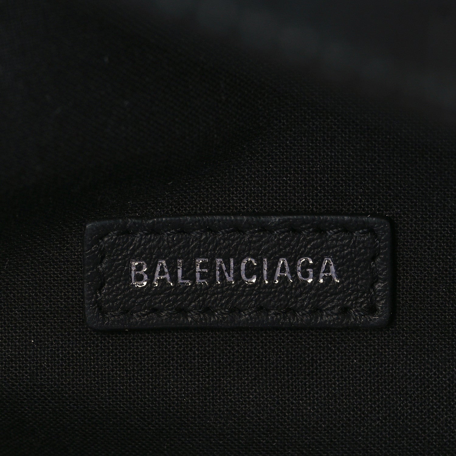 Balenciaga Calfskin Logo Crocodile Embossed Everyday Beltpack Black 5 of 8