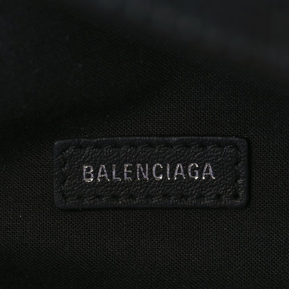 Balenciaga Calfskin Logo Crocodile Embossed Everyday Beltpack Black 5 of 8