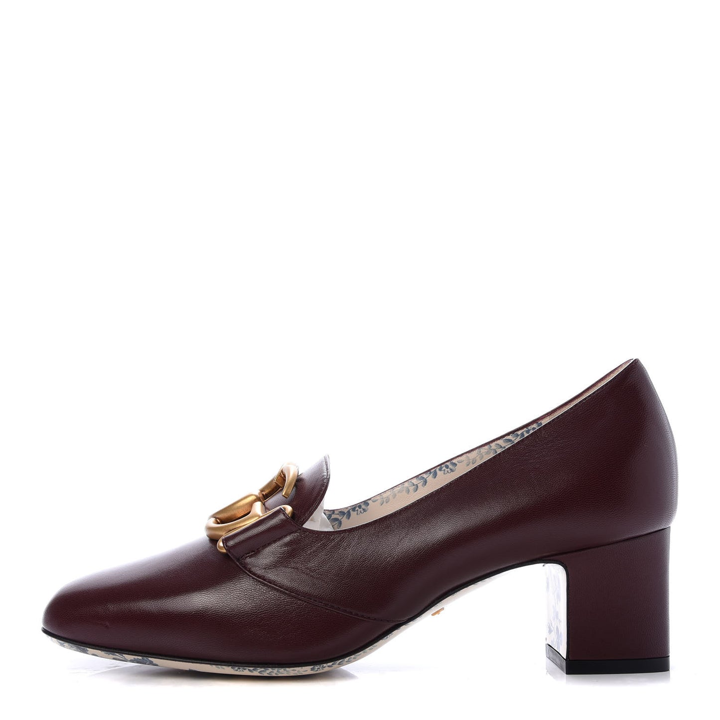 Malaga Kid GG Victoire 55mm Loafer Pumps 37.5 Vintage Bordeaux
