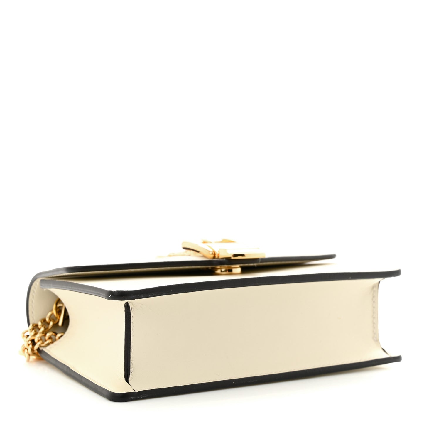 Calfskin Super Mini Sylvie Chain Shoulder Bag White
