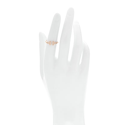 Tiffany 18K Rose Gold Diamond T Wire Ring 51 5.75 2 of 4
