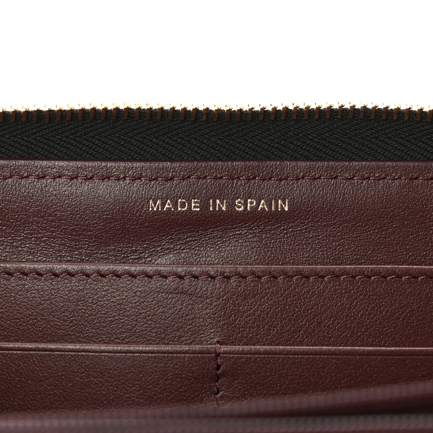 Caviar Quilted Large Gusset Zip Around Wallet Black