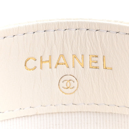 Chanel Caviar Quilted Card Holder White 6 of 10