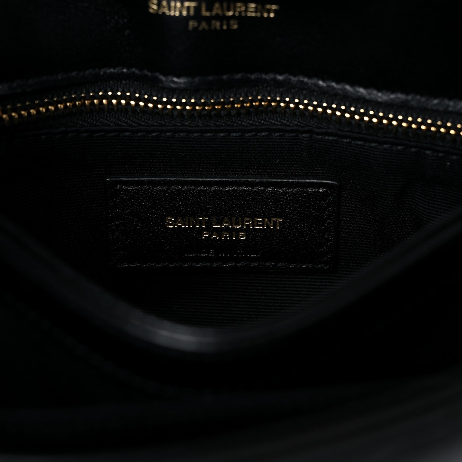 Saint Laurent Calfskin Y Quilted Monogram Toy Loulou Crossbody Bag Black 7 of 12