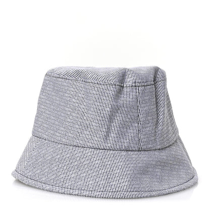 Chanel Cotton Bucket Hat M Navy White 5 of 10