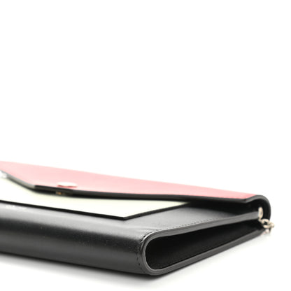 Celine Shiny Calfskin Clutch on a Chain Multicolor 9 of 11