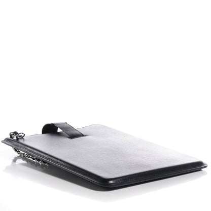 Chanel Caviar iPad Case Crossbody Black 5 of 8