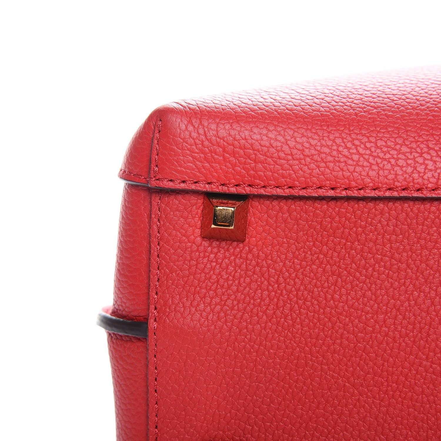 MCM Grained Calfskin Medium Milla Hobo Ruby Red 19 of 24