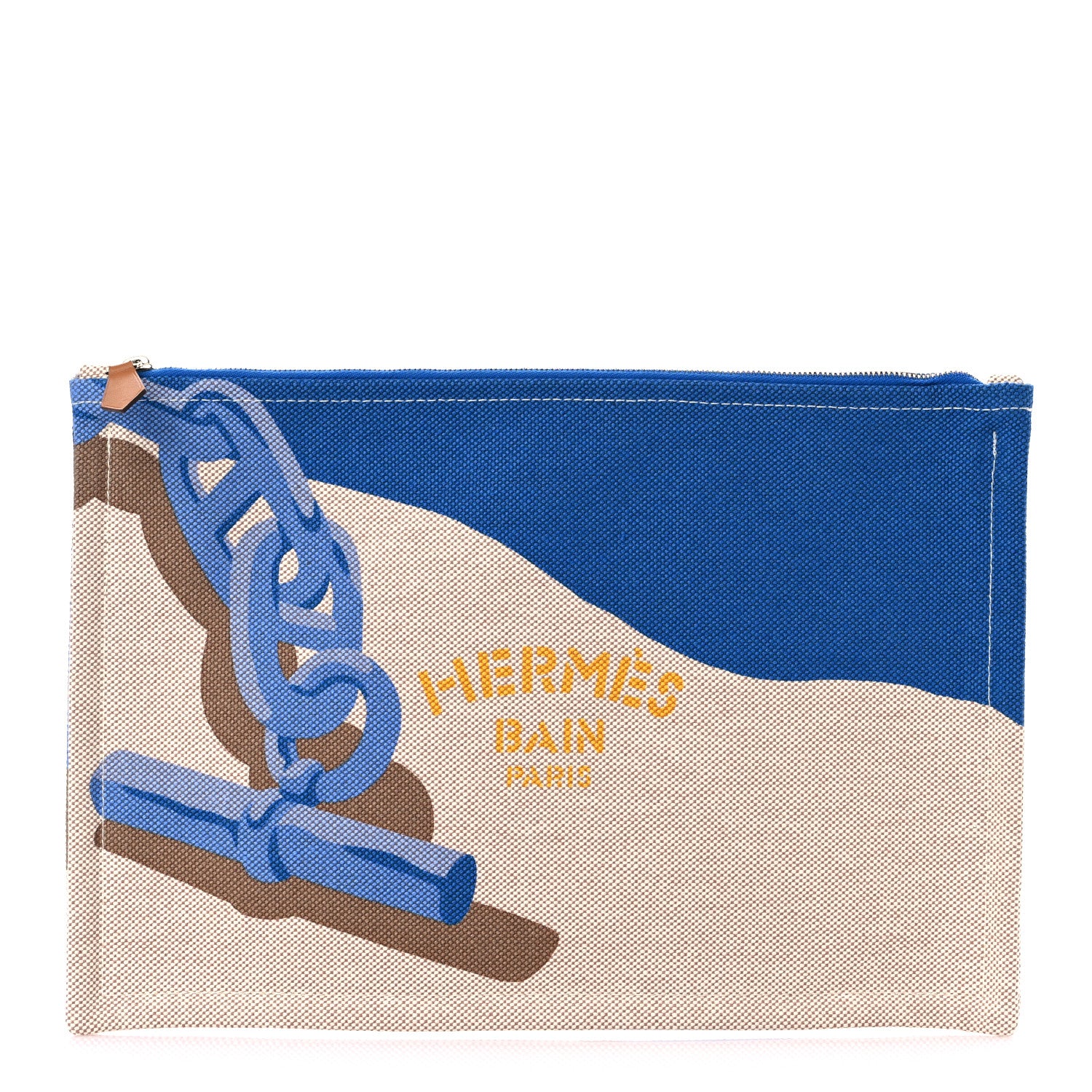 Hermes Toile Escale A La Plage Bain Case 1 of 6