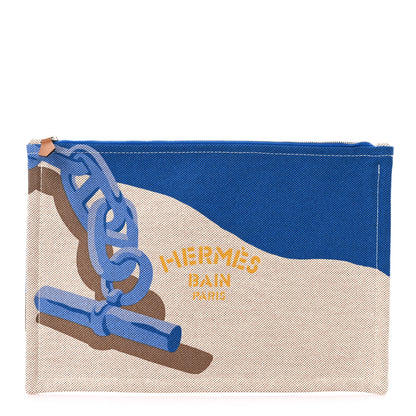 Hermes Toile Escale A La Plage Bain Case 1 of 6