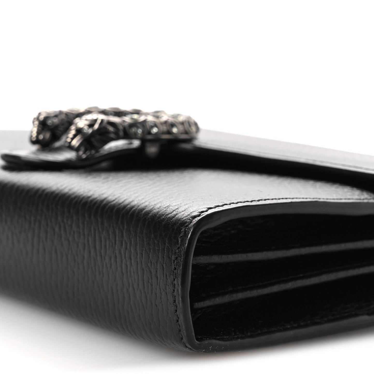 Calfskin Mini Dionysus Chain Wallet Black