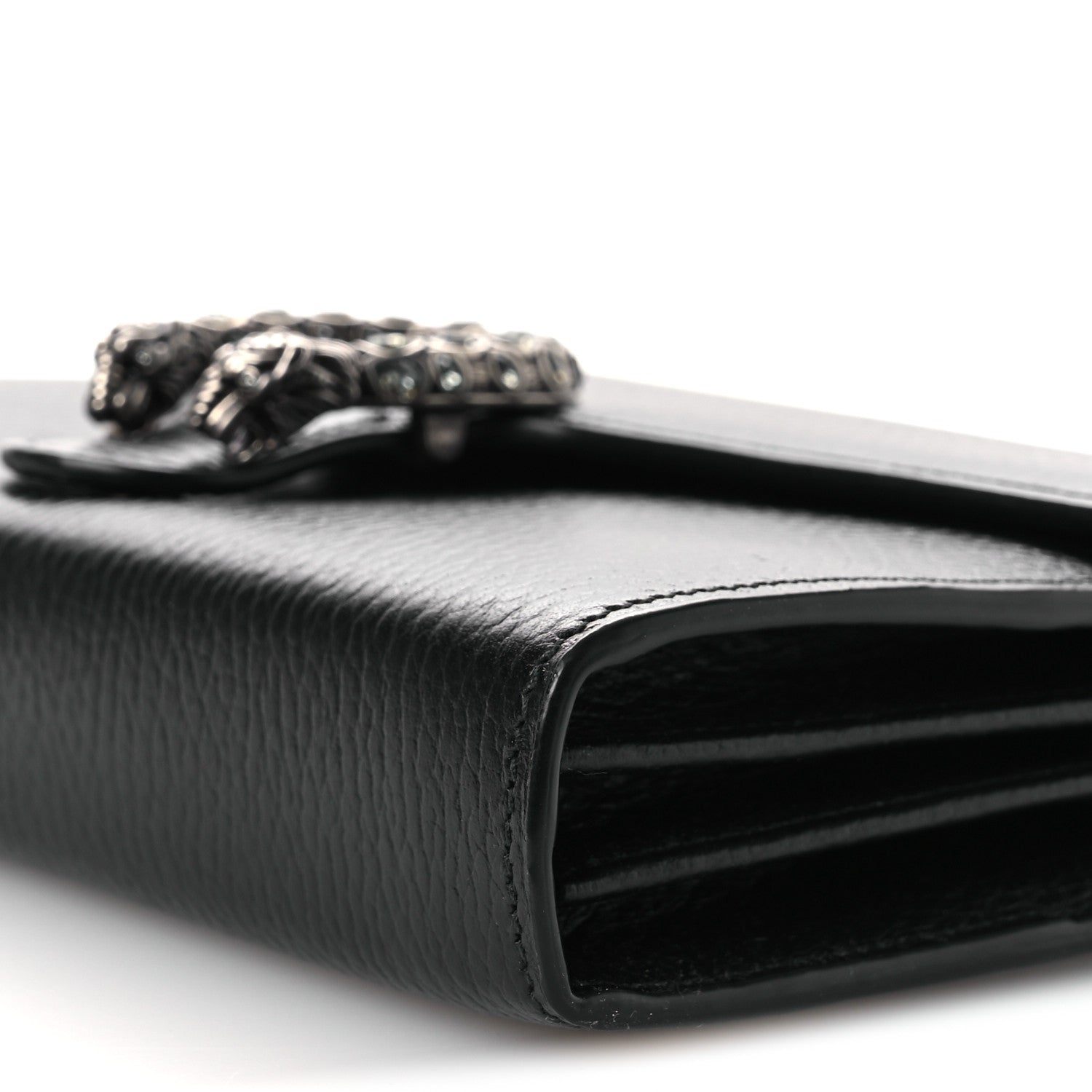 Gucci Calfskin Mini Dionysus Chain Wallet Black 10 of 12