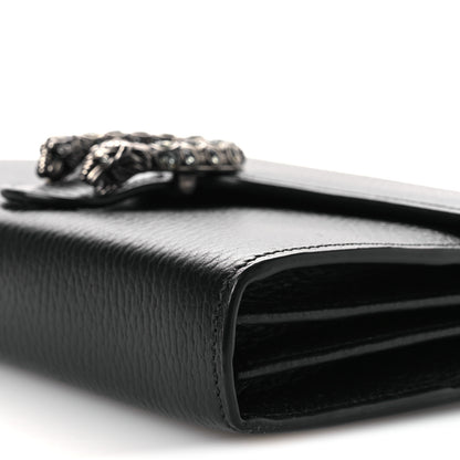 Gucci Calfskin Mini Dionysus Chain Wallet Black 10 of 12
