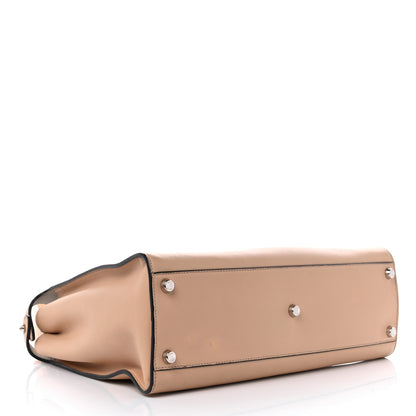 Fendi Vitello Tahiti Burro Large Peekaboo Iconic Essentially Satchel Beige 4 of 14