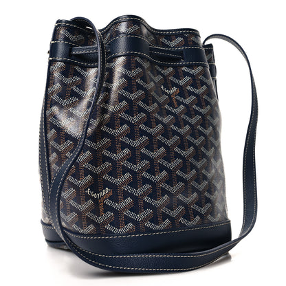 Goyard Goyardine Petit Flot Bucket Bag PM Navy 3 of 9