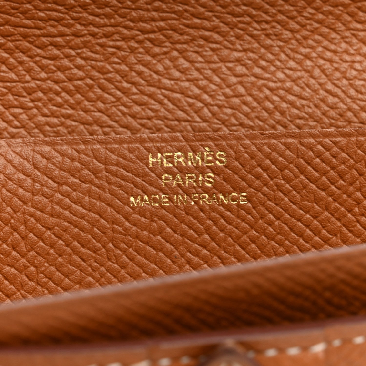 Hermes Epsom Bearn Gusset Wallet Gold 6 of 9