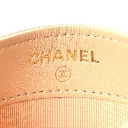 Chanel Caviar Quilted Card Holder Beige 6 of 9