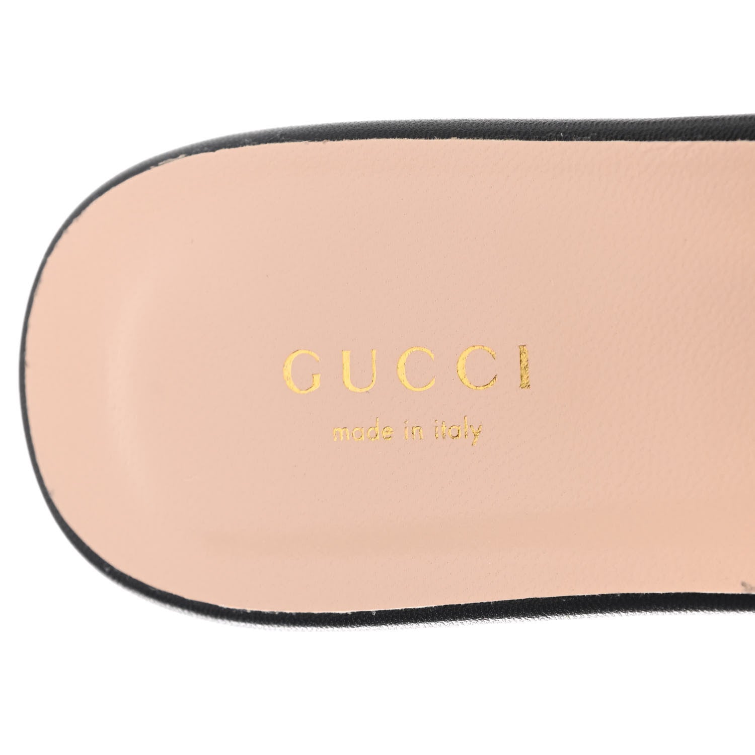 Gucci Malaga Kid GG Marmont Flat Slide Sandals 37.5 Black 6 of 8