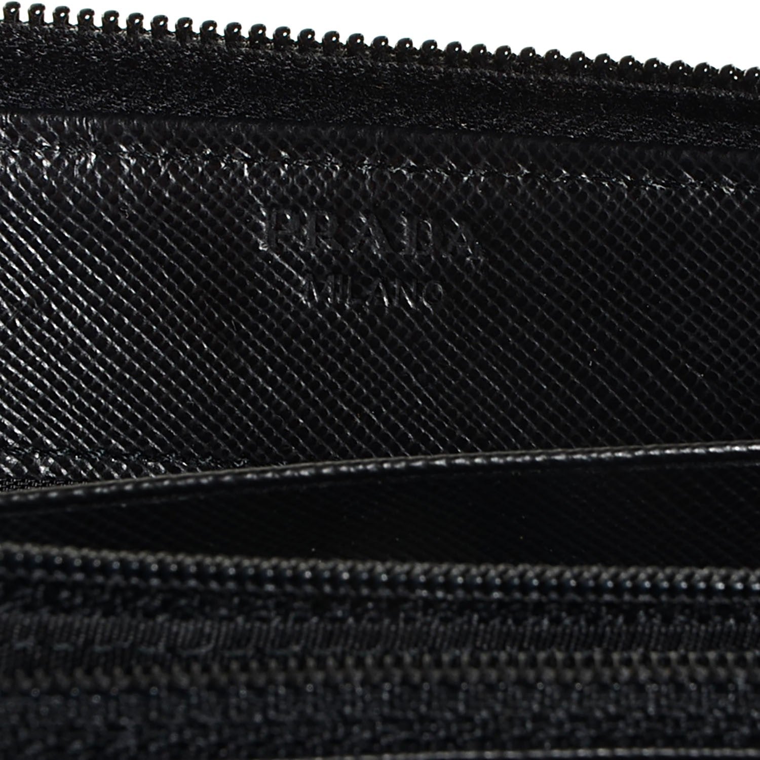 Prada Tessuto Nylon Zip Around Wallet Nero Black 7 of 9