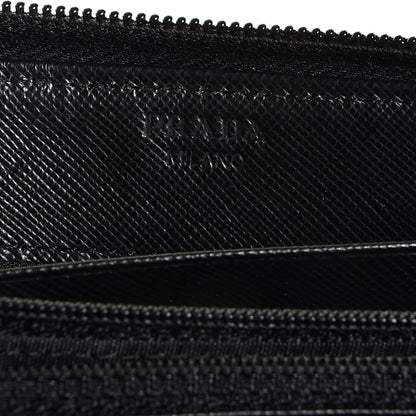 Prada Tessuto Nylon Zip Around Wallet Nero Black 7 of 9