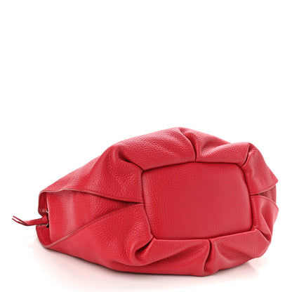 Celine Grained Calfskin Bittersweet Hobo Red 4 of 10