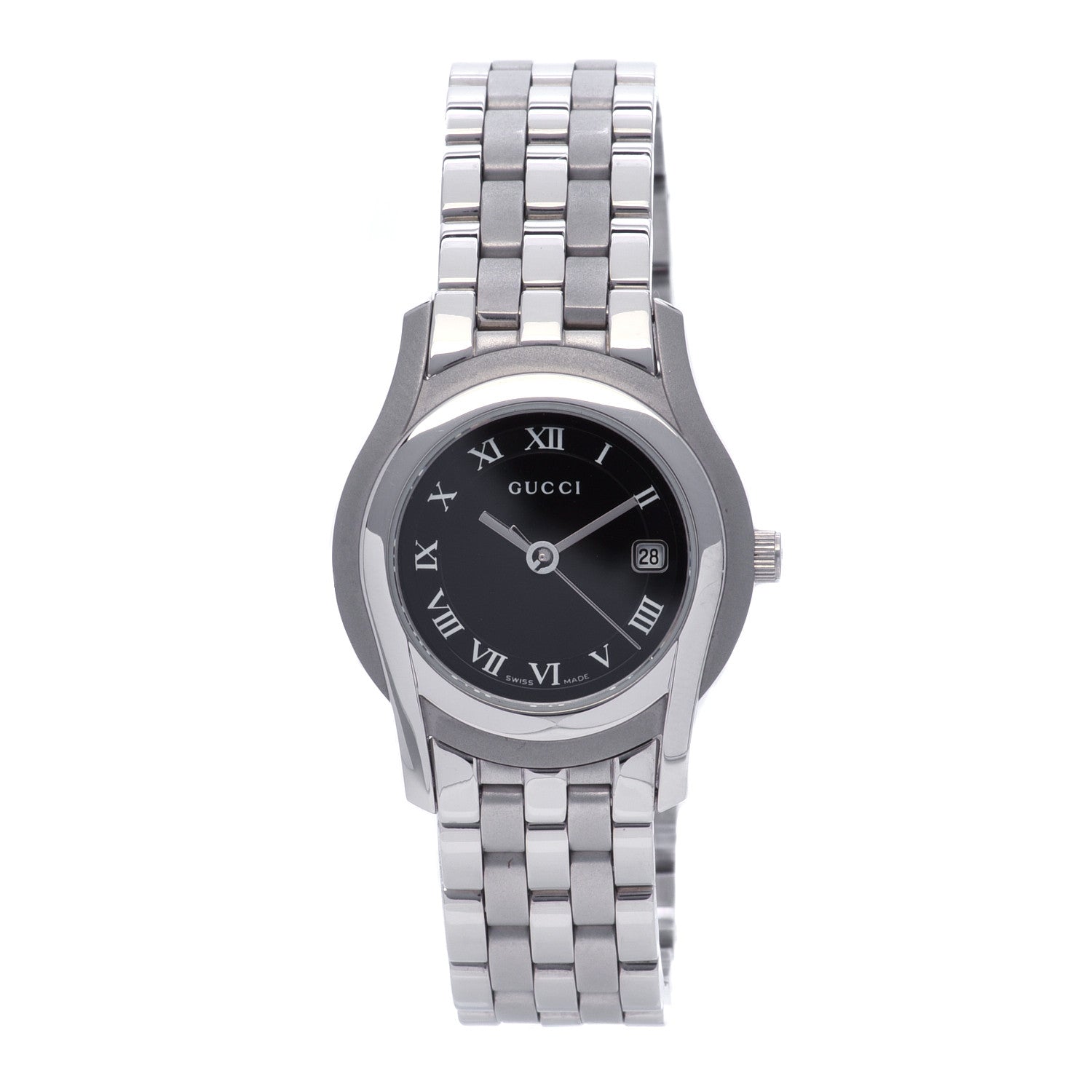 Gucci Stainless Steel 27mm 5500L Quartz Watch Black 1 of 6