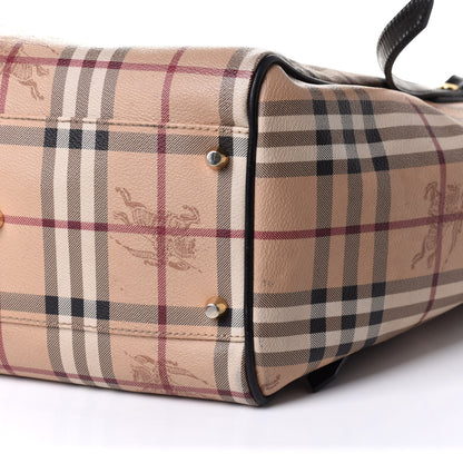Burberry Haymarket Check Small Canterbury Tote Black 10 of 10