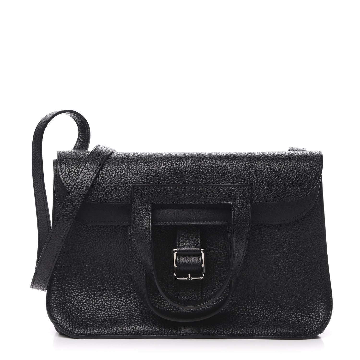 Hermes Taurillon Clemence Halzan 31 GM Black 1 of 12