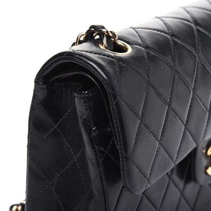 Chanel Lambskin Quilted Small Double Flap Black 16 of 18