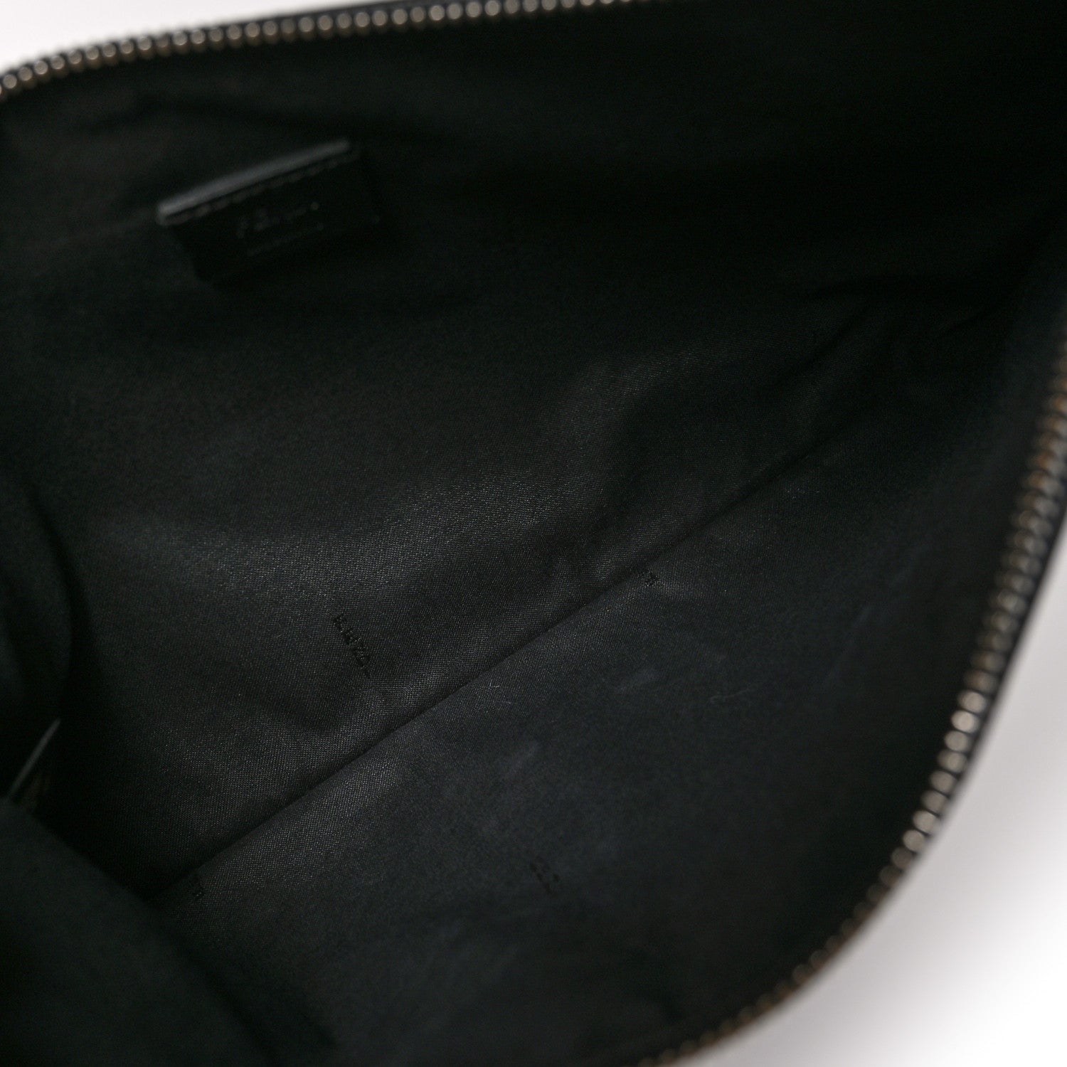 Fendi Calfskin Faces Pouch Black 5 of 8