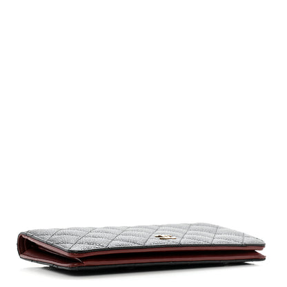 Chanel Caviar Quilted Yen Wallet Black 4 of 10