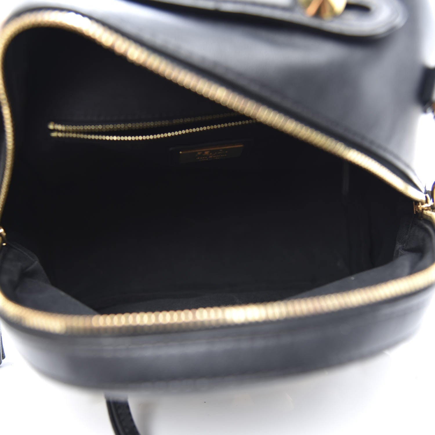 Fendi Vitello Dolce Studded Mini Backpack Black 8 of 12