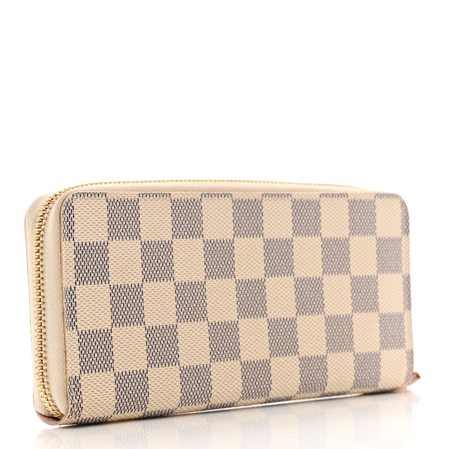 Damier Azur Clemence Wallet Rose Ballerine