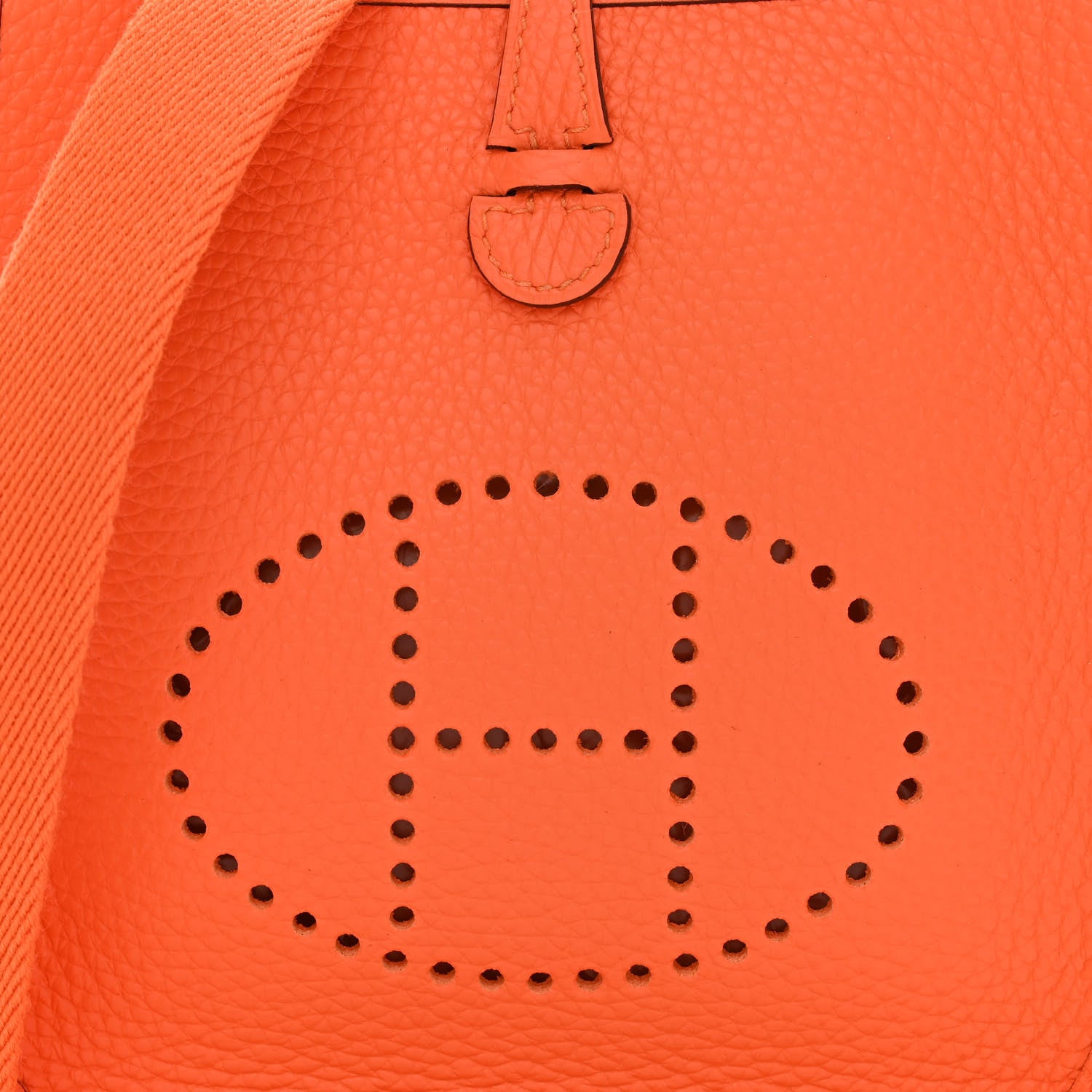 Hermes Taurillon Clemence Evelyne TPM Orange Minium 8 of 11