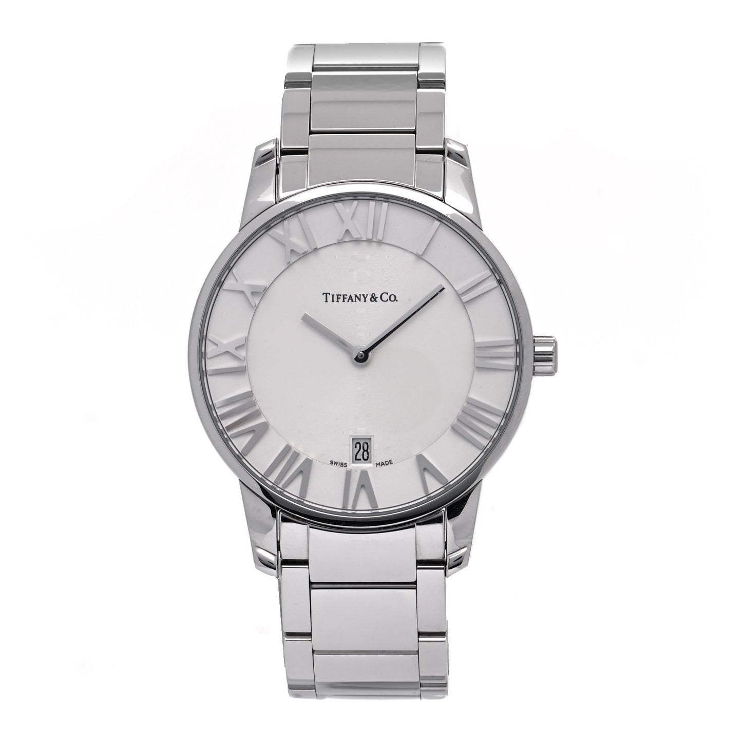 Stainless Steel 37mm Atlas 2-Hand Quartz Watch