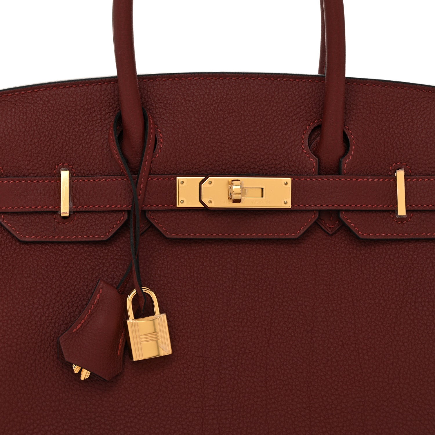 Hermes Togo Birkin 30 Rouge H 8 of 13