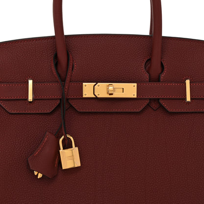 Hermes Togo Birkin 30 Rouge H 8 of 13