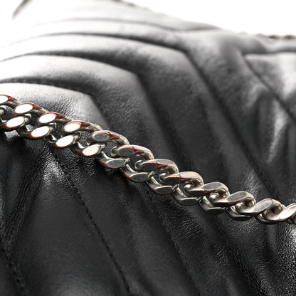 Saint Laurent Calfskin Y Quilted Monogram Medium Loulou Chain Satchel Black 22 of 22