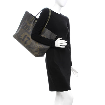 Givenchy Canvas I Feel Love Tote Green 2 of 12