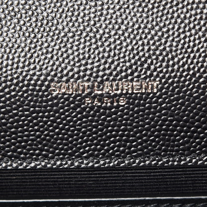 Saint Laurent Grain De Poudre Small Monogram Kate Satchel Black 9 of 9