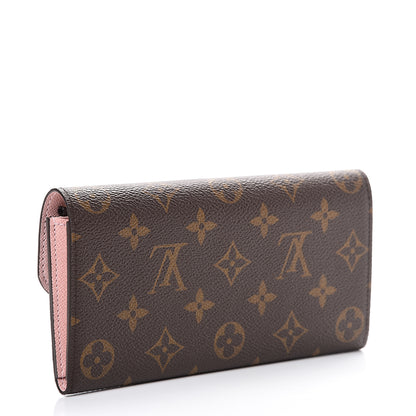 Louis Vuitton Monogram Emilie Wallet Rose Ballerine 2 of 7