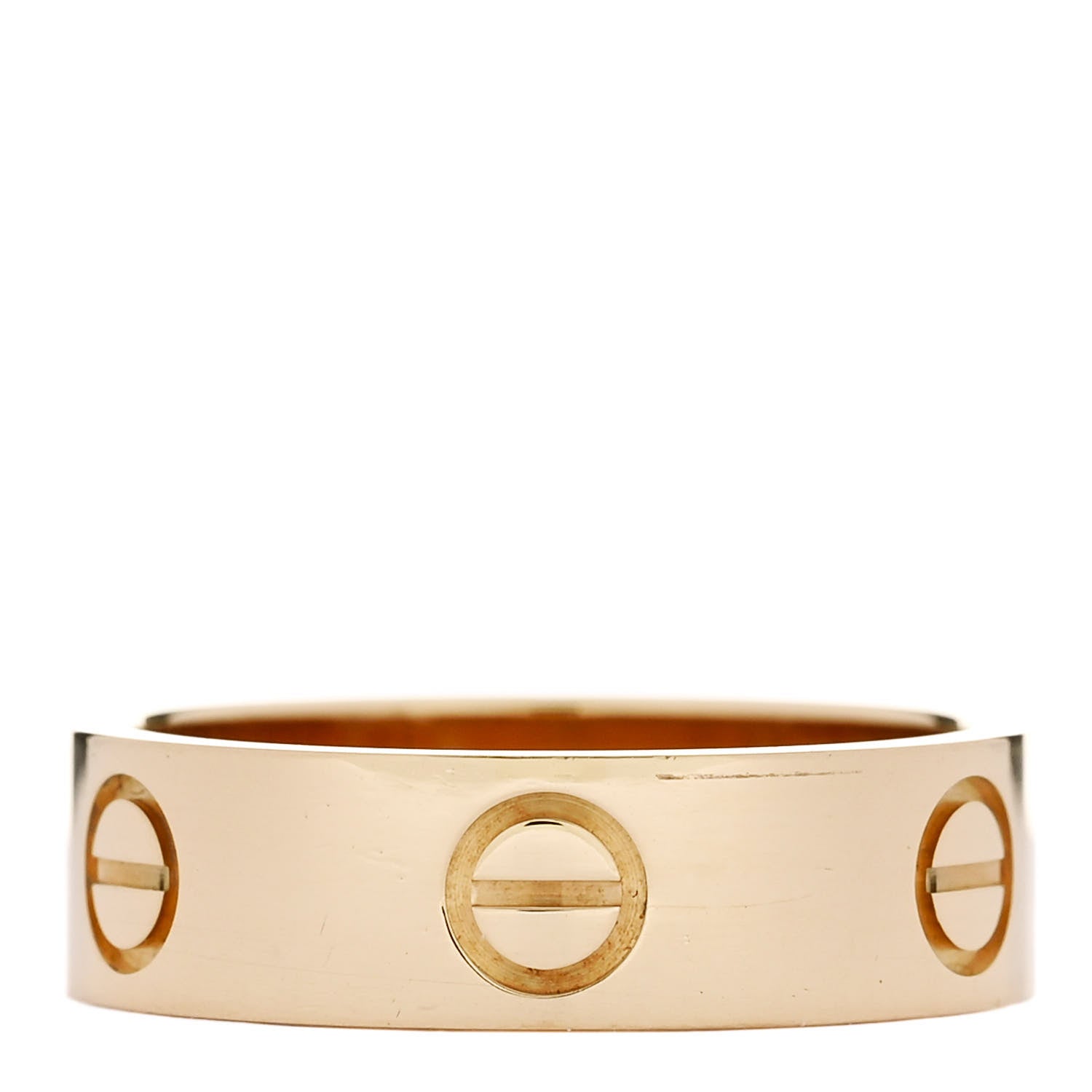 Cartier 18K Yellow Gold 5.5mm LOVE Ring 53 6.5 1 of 4