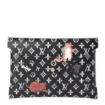 Louis Vuitton Catogram Large Kirigami Pochette Black 1 of 8