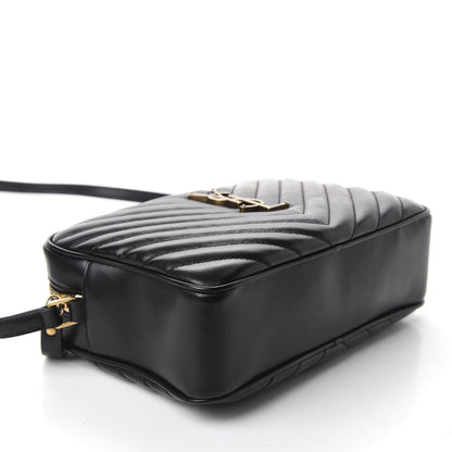 Saint Laurent Calfskin Matelasse Monogram Lou Camera Bag Black 4 of 10